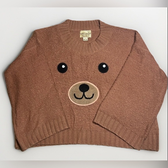 Wildfox Sweaters - Wildfox White Label Designer Teddy Bear Oversized Sweater sz XS EUC Taylor Swift